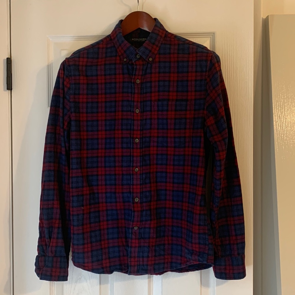 Banana Republic Slim Fit Flannel Size Small